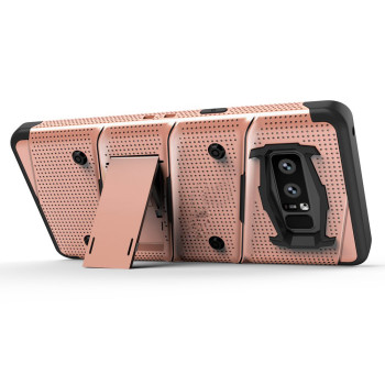 Σκληρή Θήκη Πλάτης Armor με Βάση Στήριξης (S1) για Samsung Galaxy Note 8 - Χρώμα: Ρόζ Χρυσό