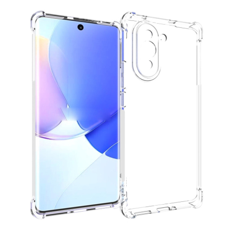 Θήκη Πλάτης Σιλικόνης Anti Shock για Huawei Nova 10 4G - Χρώμα: Διάφανο