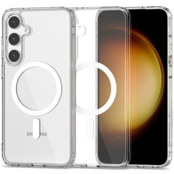 Θήκη Πλάτης Σιλικόνης MagSafe για Samsung Galaxy S24 Plus - Χρώμα: Διάφανο