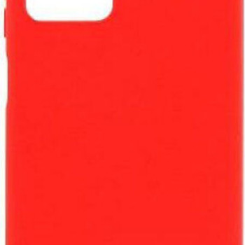Θήκη Πλάτης Σιλικόνης Απλή για Xiaomi Poco M4 Pro 5G - Χρώμα: Κόκκινο