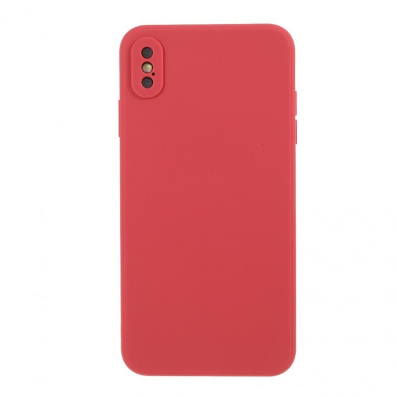 Θήκη Πλάτης Σιλικόνης Soft για Apple iPhone X/XS - Χρώμα: Κόκκινο