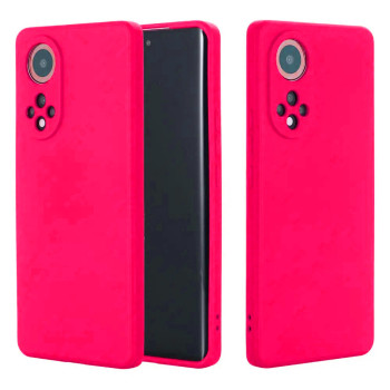 Θήκη Πλάτης Σιλικόνης Soft με Προστασία Κάμερας για Honor 50 / Huawei Nova 9 - Χρώμα: Φούξια