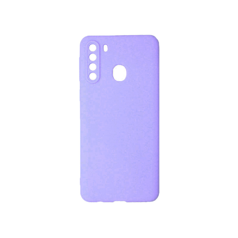 Θήκη Πλάτης Σιλικόνης Soft για Samsung Galaxy A21 - Χρώμα: Λιλά