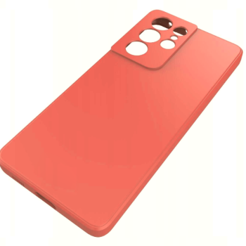 Θήκη Πλάτης Σιλικόνης Soft για Samsung Galaxy S21 Ultra - Χρώμα: Πορτοκαλί