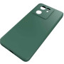 Θήκη Πλάτης Σιλικόνης Απλή για Xiaomi Mi 13T - Χρώμα: Σκούρο Πράσινο