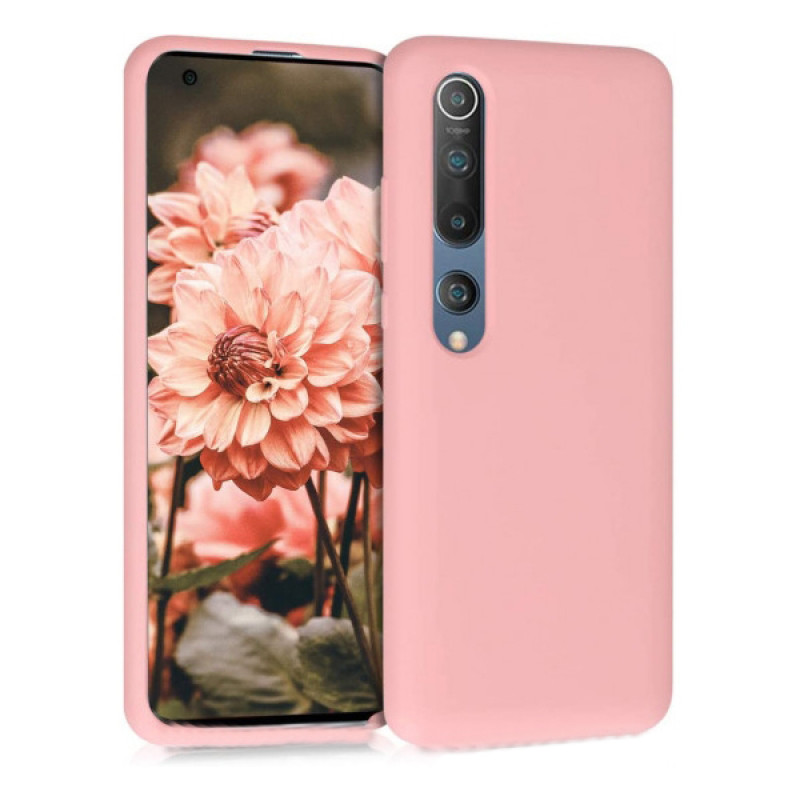 Θήκη Πλάτης Σιλικόνης Απλή για Xiaomi Mi 10 / Mi 10 Pro - Χρώμα: Ρόζ