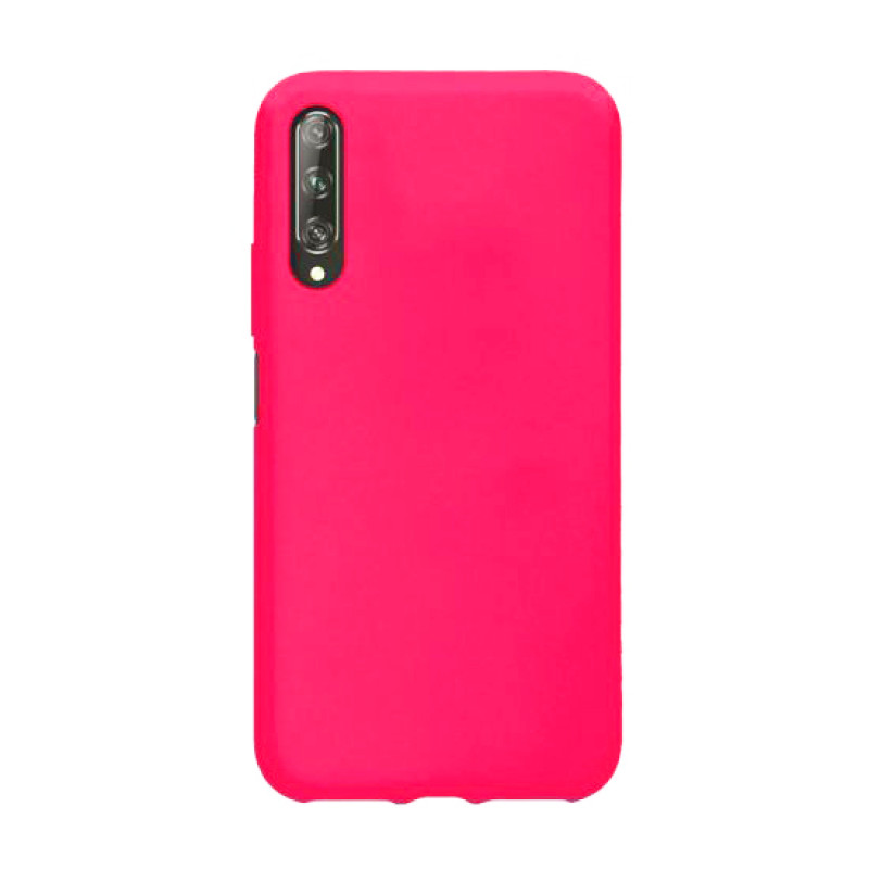 Θήκη Πλάτης Σιλικόνης Απλή για Huawei P Smart Pro - Χρώμα: Φούξια