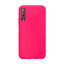 Θήκη Πλάτης Σιλικόνης Απλή για Huawei P Smart Pro - Χρώμα: Φούξια