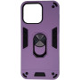 Σκληρή Θήκη Πλάτης Armor με Βάση Στήριξης για iphone 15 Pro Max - Χρώμα: Λιλά