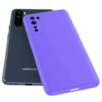 Θήκη Πλάτης Σιλικόνης Soft για Oneplus Nord 5G - Χρώμα: Λιλά