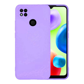 Θήκη Πλάτης Σιλικόνης Soft με Προστασία Κάμερας για Xiaomi Redmi 9C / 10A - Χρώμα: Απαλό Λιλά