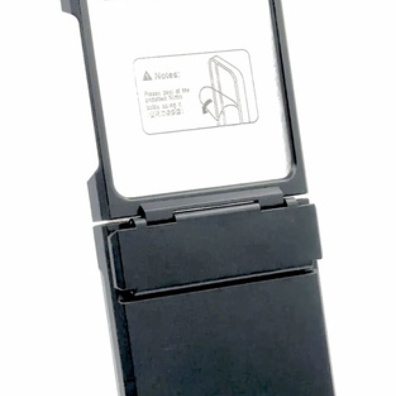 Πλαστική Ανθεκτική Θήκη Πλάτης για  Samsung Galaxy Z Flip 5 - Χρώμα: Μαύρο