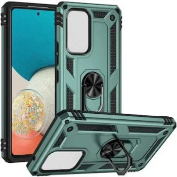 Σκληρή Θήκη Πλάτης Armor με Βάση Στήριξης για Xiaomi Redmi Note 13 Pro 5G - Χρώμα: Σκούρο Πράσινο