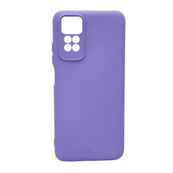 Θήκη Πλάτης Σιλικόνης Soft για Xiaomi Redmi Note 11 Pro Plus - Χρώμα: Λιλά