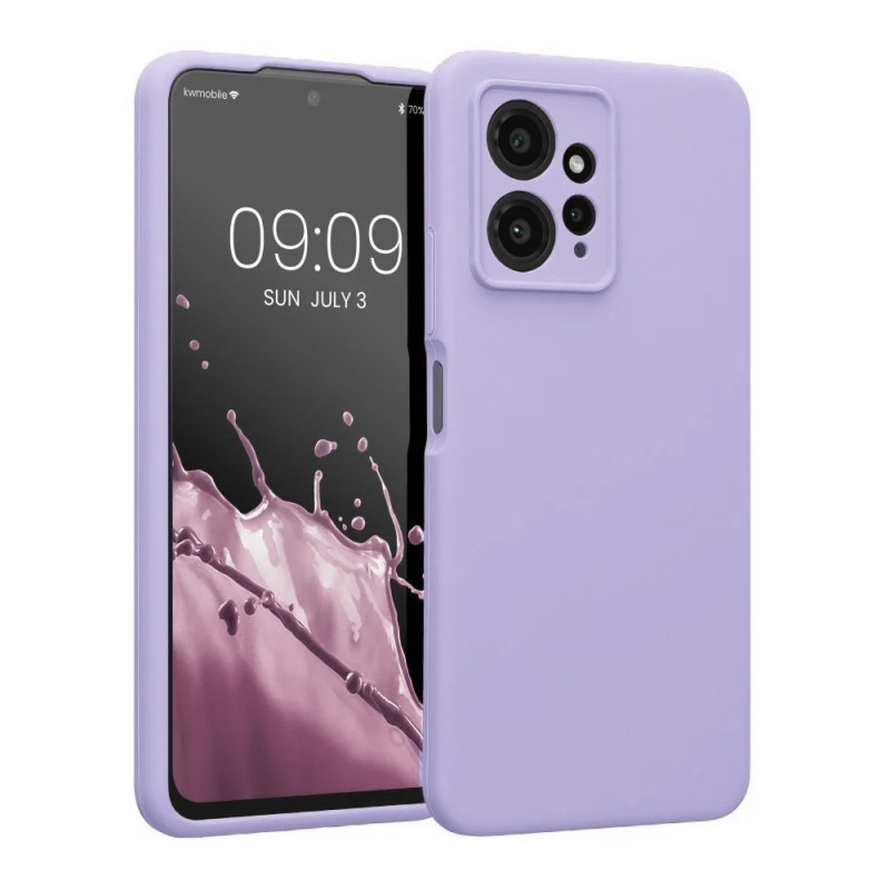 Θήκη Πλάτης Σιλικόνης Soft για Xiaomi Redmi Note 12 4G -Χρώμα: Λιλά