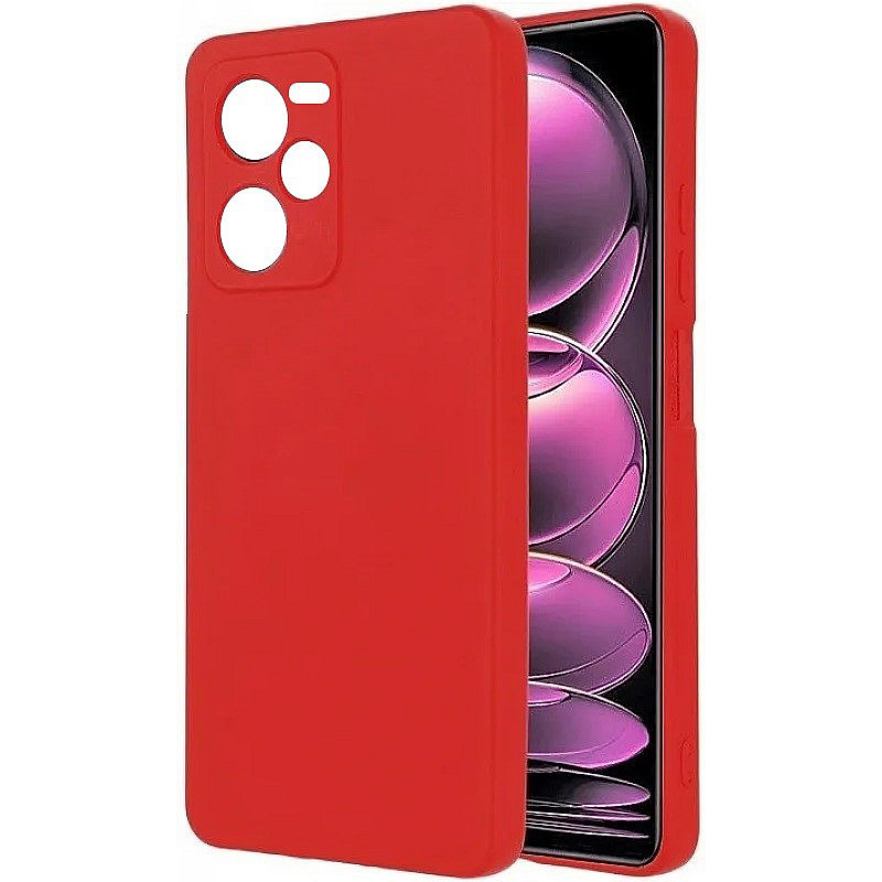 Θήκη Πλάτης Σιλικόνης Soft για Xiaomi Mi 13T - Χρώμα: Κόκκινο