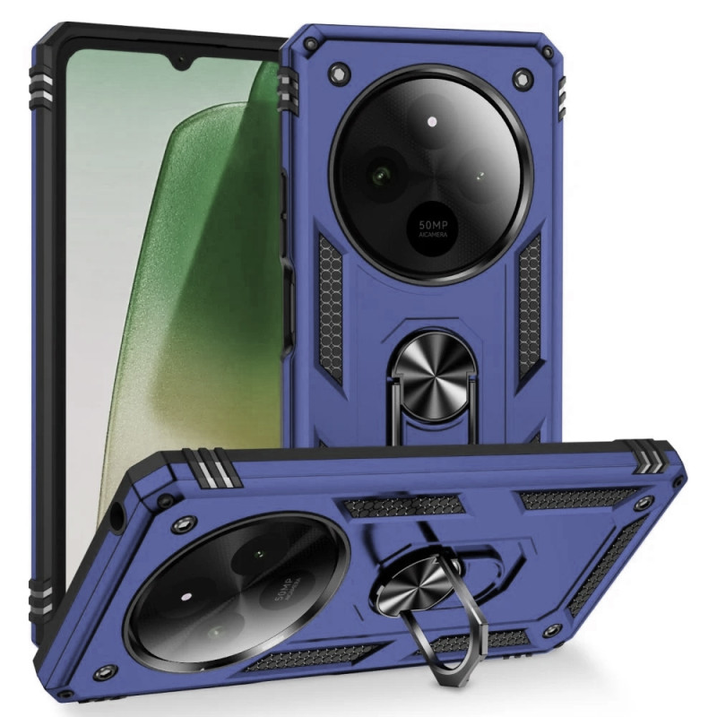 Σκληρή Θήκη Πλάτης Armor με Βάση Στήριξης για Xiaomi Redmi 14C - Χρώμα: Σκούρο Μπλε