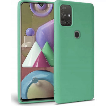 Θήκη Πλάτης Σιλικόνης Απλή για Realme 7i - Χρώμα: Πράσινο