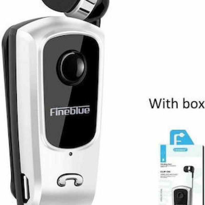 Fineblue F920 In-ear Bluetooth Handsfree Ακουστικό Πέτου - Χρώμα: Λευκό