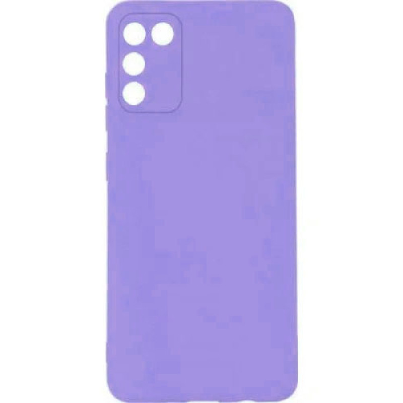 Θήκη Πλάτης Σιλικόνης Soft για Samsung Galaxy A02S - Χρώμα: Λιλά