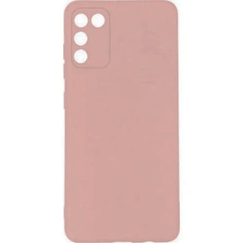 Θήκη Πλάτης Σιλικόνης Απλή για Samsung Galaxy A02S - Χρώμα: Κρέμ