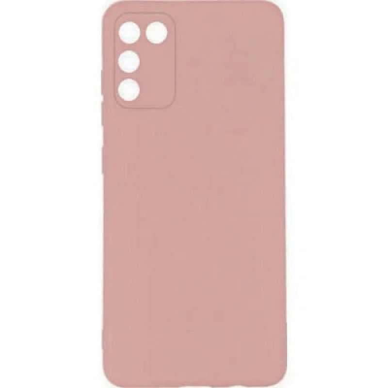 Θήκη Πλάτης Σιλικόνης Απλή για Samsung Galaxy A02S - Χρώμα: Κρέμ