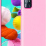Θήκη Πλάτης Σιλικόνης Απλή για Samsung Galaxy M51 - Χρώμα: Ρόζ