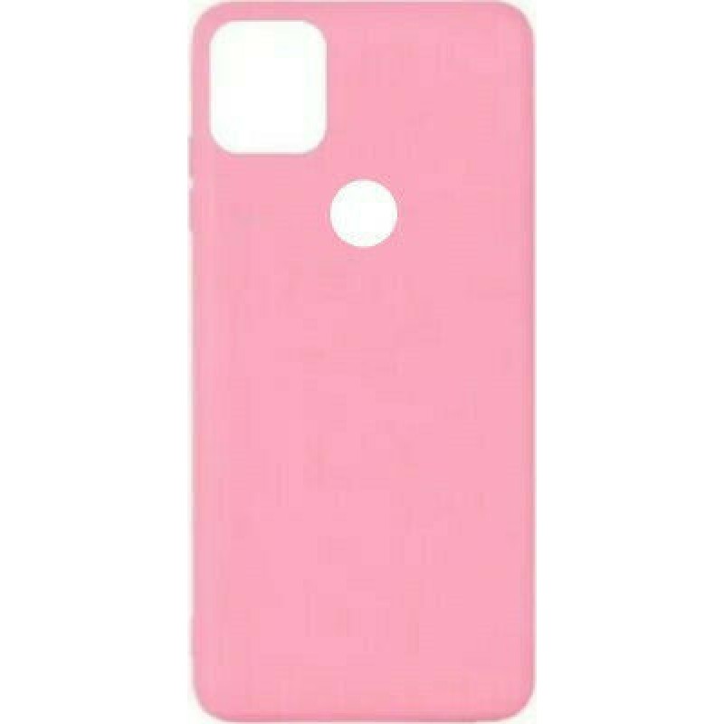 Θήκη Πλάτης Σιλικόνης Απλή για Realme C21Y/C25Y - Χρώμα: Ρόζ