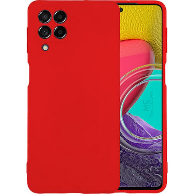 Θήκη Πλάτης Σιλικόνης Soft για Samsung Galaxy M53 - Χρώμα: Κόκκινο