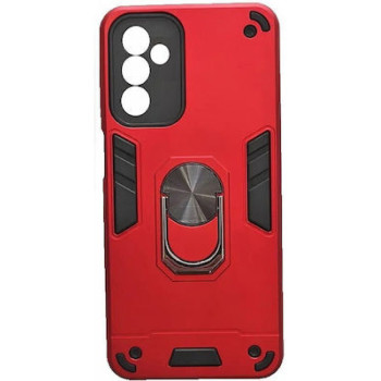 Σκληρή Θήκη Πλάτης Armor με Βάση Στήριξης για Samsung Galaxy A04S/A13 5G - Χρώμα: Κόκκινο