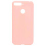 Θήκη Πλάτης Σιλικόνης Απλή για Huawei Y7 2018 - Χρώμα: Ρόζ
