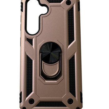 Σκληρή Θήκη Πλάτης Armor με Βάση Στήριξης για Samsung Galaxy A15 - Χρώμα: Ρόζ Χρυσό