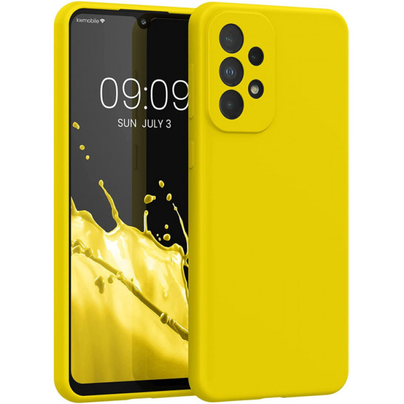 Θήκη Πλάτης Σιλικόνης Soft για Samsung Galaxy A32 5G - Χρώμα: Κίτρινο
