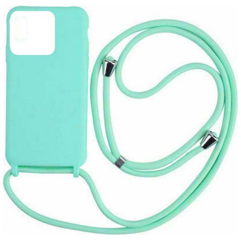 Θήκη Σιλικόνης με Λουράκι για Xiaomi Redmi 10 / 12C - Χρώμα: Τιρκουάζ Θήκη Σιλικόνης με Λουράκι για Xiaomi Redmi 10 / 12C - Χρώμα: Τιρκουάζ