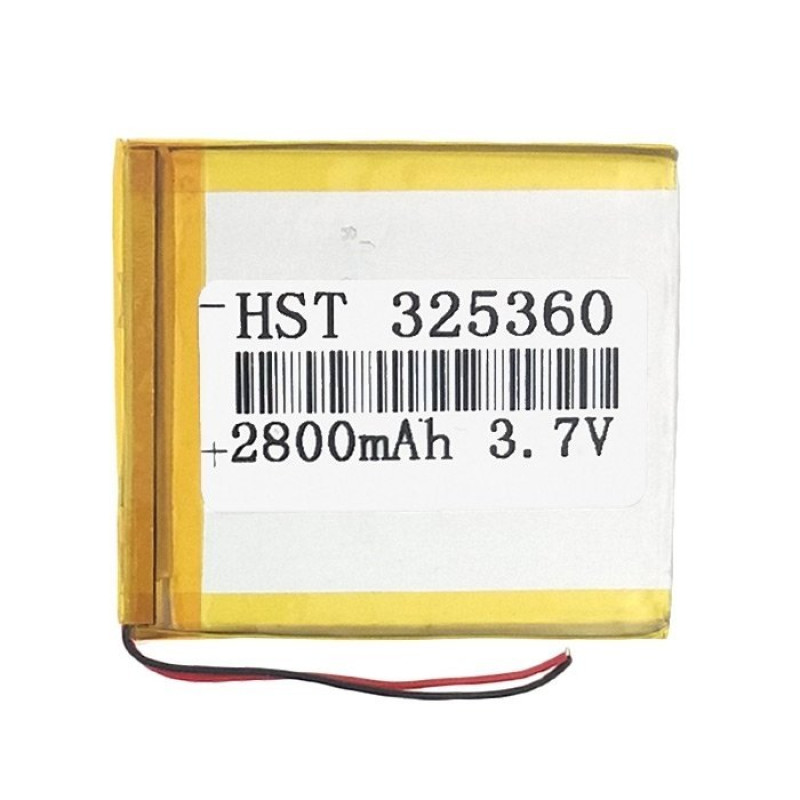 Μπαταρία Universal 7x6 cm με 2 Καλώδια - 2800mAh