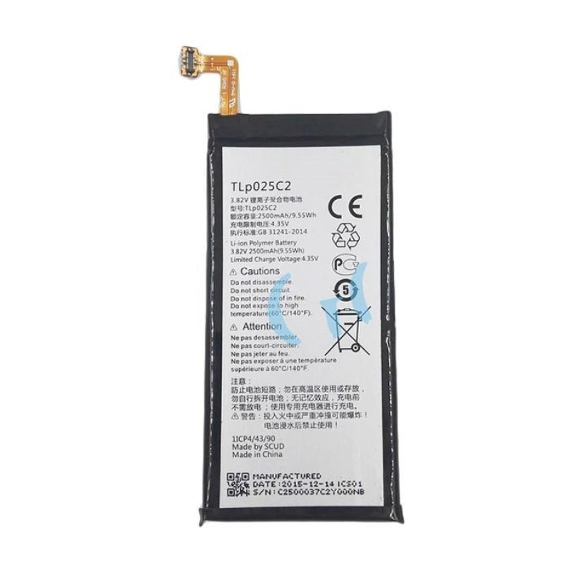 Μπαταρία Alcatel TLp025C2 για 5056D One Touch POP 4 Plus- 2500mAh