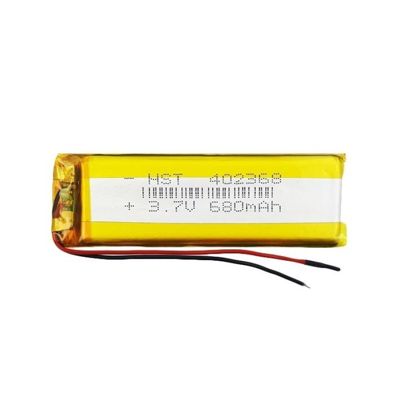 Μπαταρία Universal 7x3 cm με 2 Καλώδια - 1100 mAh
