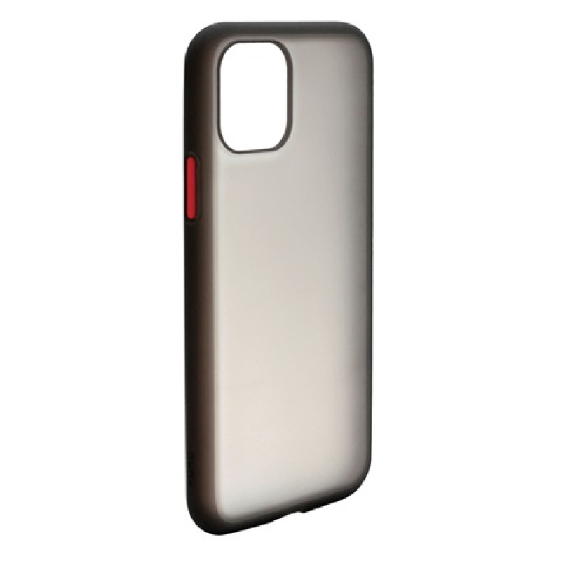 Θήκη Πλάτης Πλαστική με Χρωματιστά Κουμπία για Huawei P40 - Χρώμα: Μαύρο