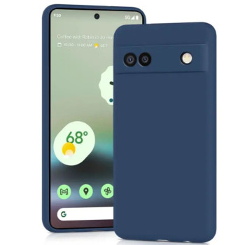 Θήκη Πλάτης Σιλικόνης Soft για Google Pixel 6A - Χρώμα: Σκούρο Μπλε
