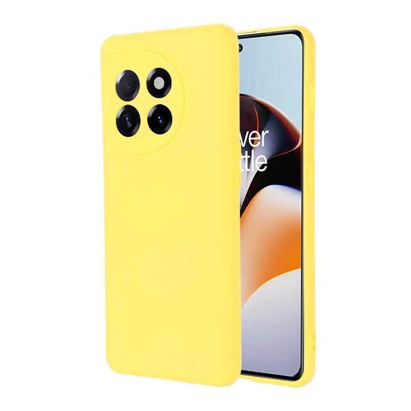 Θήκη Πλάτης Σιλικόνης Soft για Oneplus 11 - Χρώμα: Κίτρινο