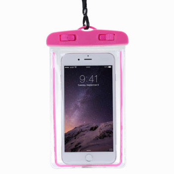Αδιάβροχο Τσαντάκι για Κινητά 6'' - Χρώμα: Ρόζ