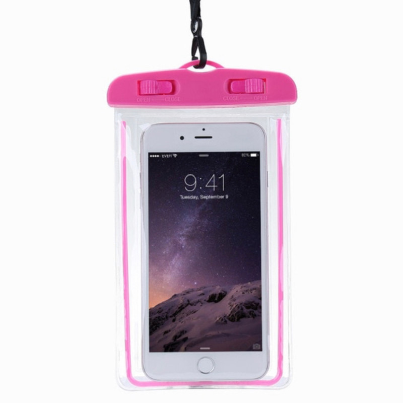 Αδιάβροχο Τσαντάκι για Κινητά 6'' - Χρώμα: Φούξια