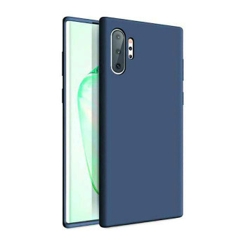 Θήκη Πλάτης Σιλικόνης Απλή για Samsung Galaxy Note 10 - Χρώμα: Μπλέ