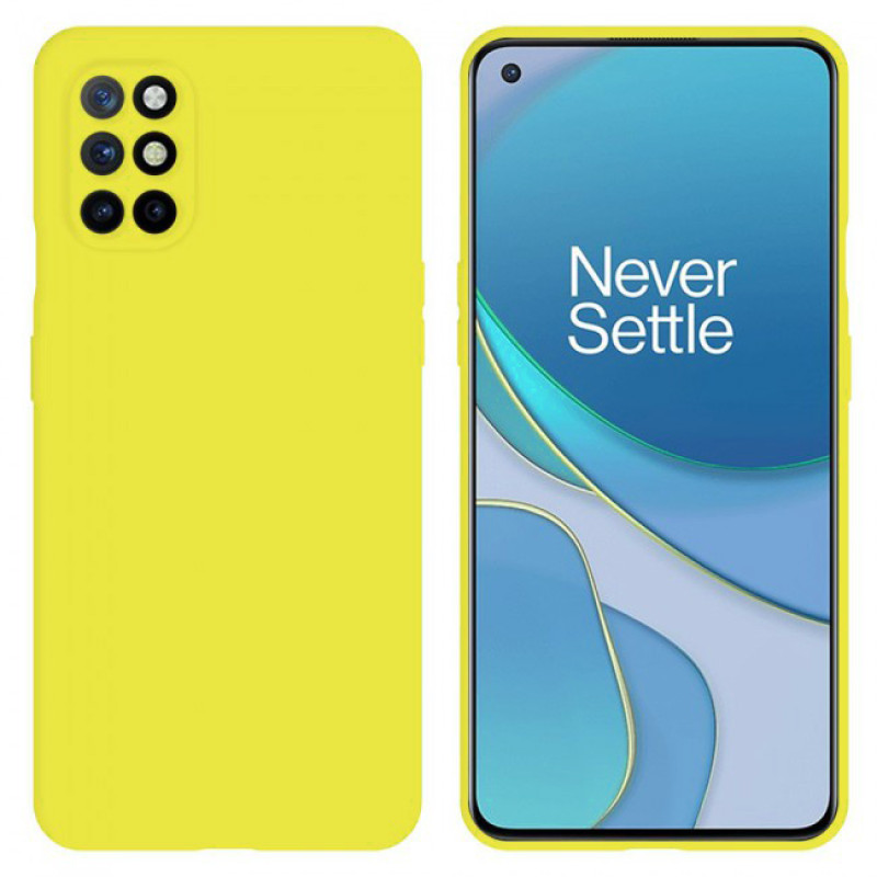 Θήκη Πλάτης Σιλικόνης Soft για Oneplus 8T - Χρώμα: Κίτρινο