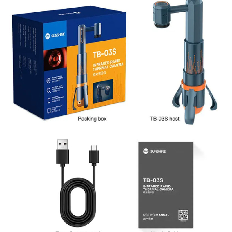 SUNSHINE TB-03S Κάμερα Θερμικής Απεικόνισης, -20 έως 550 °C