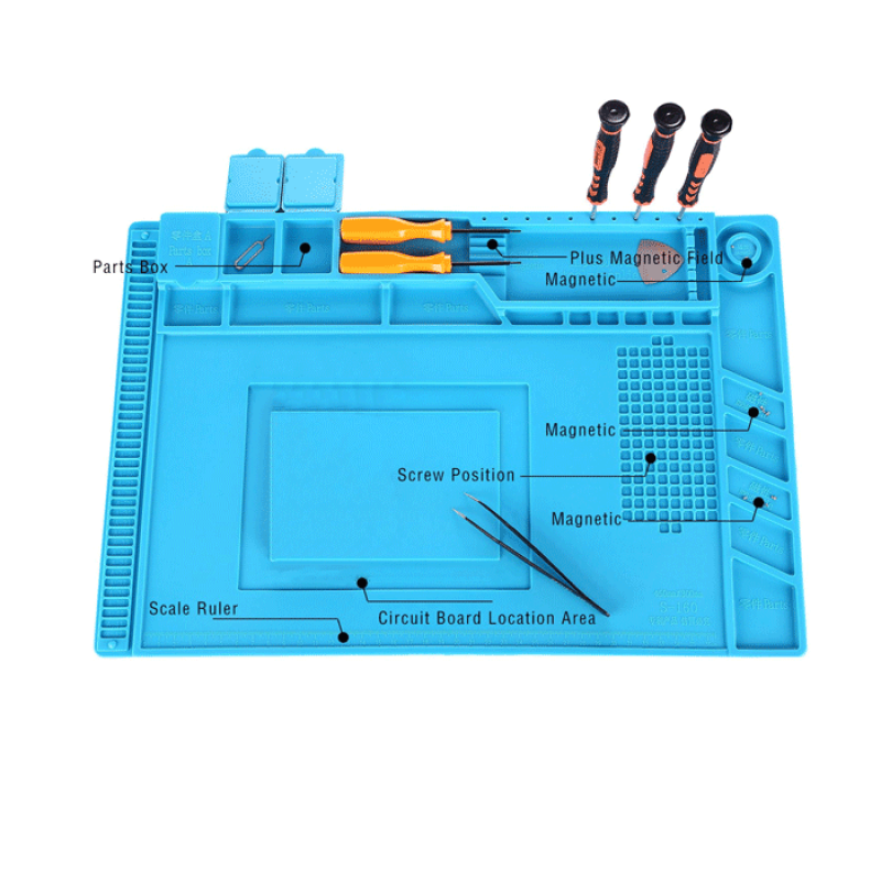 SUNSHINE SS-004E Αντιστατικός τάπητας σιλικόνης για επισκευές με ανοχή στην θερμοκρασία / Anti-Static Electronic Maintenance Tools Silicone Iron Pad Mat