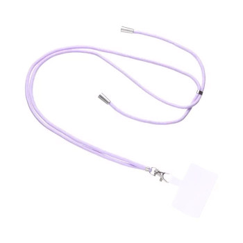 Λουράκι/ Μπρελόκ Λαιμού με αποσπώμενη άκρη για κινητό - Χρώμα: Λιλά Λουράκι/ Μπρελόκ Λαιμού με αποσπώμενη άκρη για κινητό - Χρώμα: Λιλά