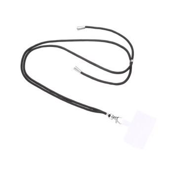 Λουράκι/ Μπρελόκ Λαιμού με αποσπώμενη άκρη για κινητό - Χρώμα: Μαύρο Λουράκι/ Μπρελόκ Λαιμού με αποσπώμενη άκρη για κινητό - Χρώμα: Μαύρο