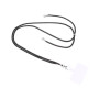 Λουράκι/ Μπρελόκ Λαιμού με αποσπώμενη άκρη για κινητό - Χρώμα: Μαύρο