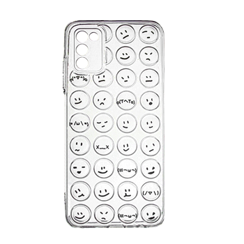 Θήκη Σιλικόνης με Emoji για Samsung A02S A025F/A03S A037F - Χρώμα: Διάφανο